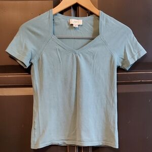 LOFT Sky Blue Knit Top